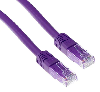 Image de ACT CAT6A UTP 15m 15m Cat6a U/UTP (UTP) Violett Netzwerkkabel (IB6615)