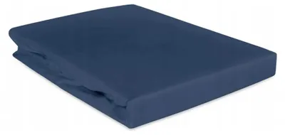 Obrázek produktu pro Saténové prostěradlo bez gumy, rozměr 200x220 cm, kobaltově modrá barva