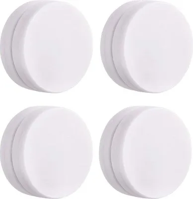 Obrázek produktu pro Magnetické závaží na sprchový závěs, 8 ks, bílá, guma