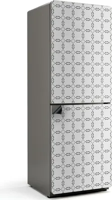 Produktbild von Wellenlinienmuster – Magnetische Kühlschrank Abdeckung – Dekorfolie magnetisch Küche – Kühlschrank Magnet Deko – selbstklebende Magnettafel – Magnetfolie für Kühlschranktür – 70x190 cm