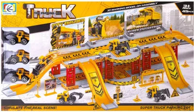 Image de Parking pour véhicules de chantier avec 3 voitures