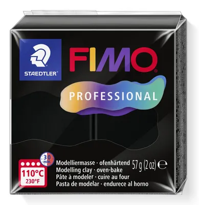 Image de FIMO Mod.masse Fimo prof 57g schwarz