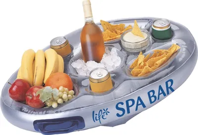 Image de Life Spa Bar Minibar gonflable Table de jacuzzi pour boissons et snacks