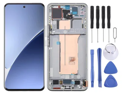 Immagine prodotto di Per Xiaomi 15 Pro Display LCD AMOLED con cornice Ricambio di riparazione Argento