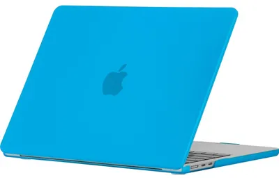Produktbild von Mobigear Schutzhülle für MacBook Air 15 Zoll (2023-2026), Hartschalenhülle, MacBook Case - Blau - Modell A2941 / A3114 / A3241 / A3448