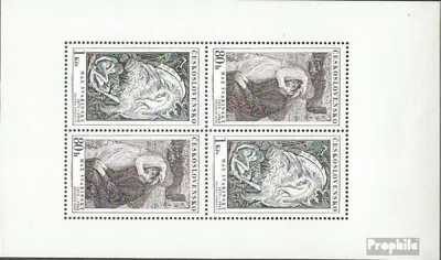 Produktbild von Briefmarken Tschechoslowakei 1973 Mi 2162-2163 Kleinbogen (kompl.Ausg.) postfrisch Svabinsky