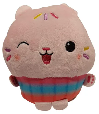 Image de Figurine en peluche Gabby's Dollhouse - Cakey-Expression - Cupcake, muffin, peluche, 17,5 cm, figurine de collection, Schmidt 42800