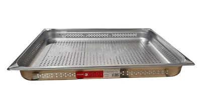 Produktbild von GN-Behälter Gastronorm Behälter gelocht GN2/1 65mm 18L Edelstahl Fagor GNPK2165