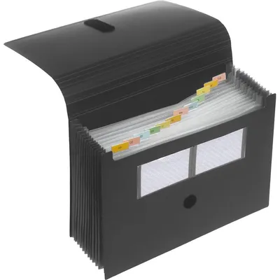 Immagine prodotto di FolderSys 70006-30 Cartelle a ventaglio, espandibili, nero