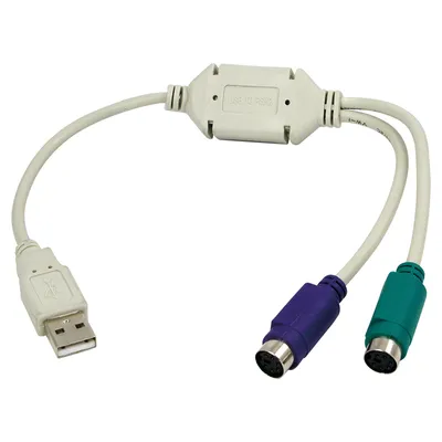 Image de LogiLink Câble adaptateur USB 1.1 - 2 x PS/2, longueur : 0,20 m
