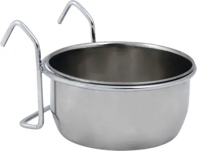 Image de Beeztees Coopcup Inox+Crochets - Hundenapf - 0,3l - 9 cm