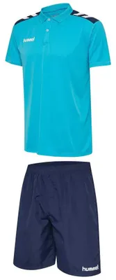Produktbild von Hummel Academy Kurzarm-set Blau L Blau L