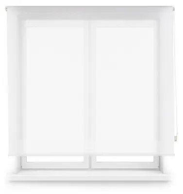 Rollo 135x240 cm, Weiß, halbtransparent, mit 38 mm Welle