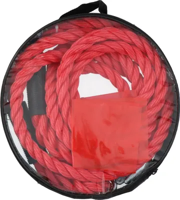 Image de Dunlop - Câble de remorquage avec crochet 4m / 2800kg équipement indispensable pour les voitures familiales et de sport
