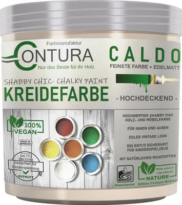 Produktbild von Contura BeGreen 250ml. Kreidefarbe Shabby Chic Möbellack - 04 Almond