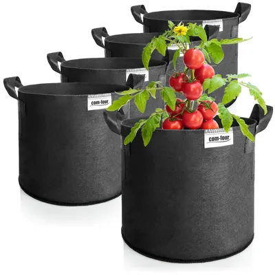 Immagine prodotto di 5 sacchi da 30 litri per la coltivazione di patate, vasi per pomodori con maniglie