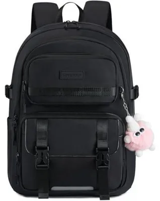 Produktbild von Schulrucksack Teenager Mädchen Laptop Rucksack 15 Zoll Schwarz