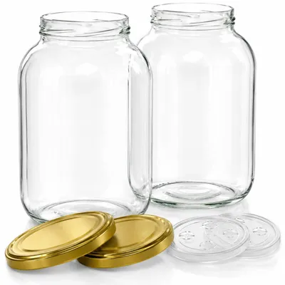 Fermentiergläser 4,25 l, 2er-Set, Borosilikatglas, luftdicht