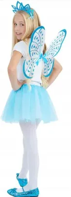 Obrázok produktu pre Smiffy's Súprava kostýmu modrý motýlik pre deti na karneval