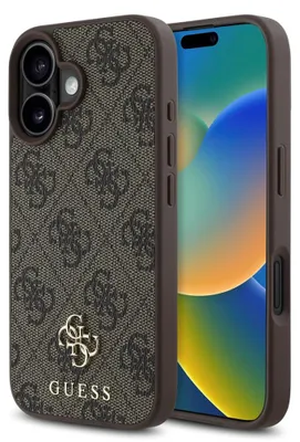 Image de Guess Guhmp16Sp4Sm4Mw Iphone 16 6.1 Brązowy/Brown Hardcase 4G Small Classic Magsafe