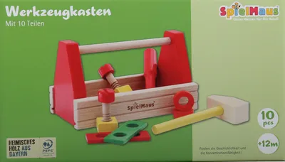 Produktbild von Dřevěný box na nářadí SpielMaus, 10 kusů