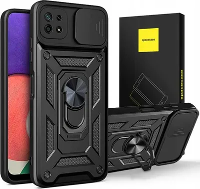 Immagine prodotto di Custodia SPACECASE Camring per Galaxy A22 5G Nero