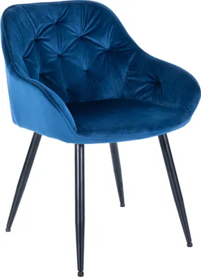 Produktbild von Besucherstuhl HLO-CP14 Samt blau