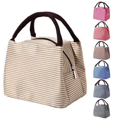 Produktbild von Isolierte Lunchtasche 5.5L Khaki Auslaufsicher Wiederverwendbar Kühltasche Büro Arbeit Schule Picknick