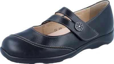 Produktbild von FINN COMFORT Vivero Damen Ballerina schwarz Glattleder - Größe: UK 5