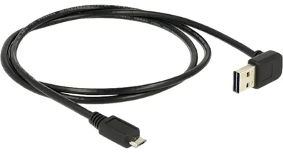 Obrázek produktu pro DeLOCK 1m, USB 2.0-A - USB 2.0 micro-B, 1 m, USB A, Micro-USB B, USB 2.0, Samec/samec, Černá