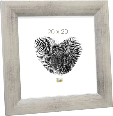 Produktbild von Deknudt Holzrahmen S53G grau-silber 10x15 cm breiter abfallendes Profil