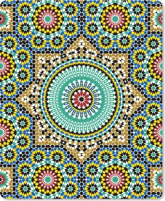 Produktbild von MuchoWow® Mauspad Mousepad Mosaik - Muster - Mandala 30x40 cm - Mousepads - Maus Mat - Pad - Mausunterlage - Mausmatten