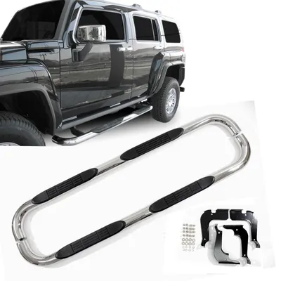 Image de Tubes Marche Pieds Latéraux Compatible avec Hummer H3 2006-2010, 2 pcs Droite + Gauche, d'installation et de Fixation