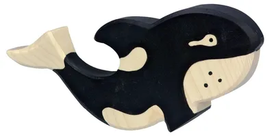 Produktbild von Orca Wal Meerestiere Holzfigur Holzspielzeug von Holztiger
