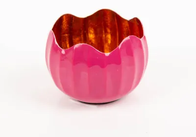 Produktbild von Windlicht Holi Neon-Pink Kupfer aus Metall 10x8cm von Werner Voss