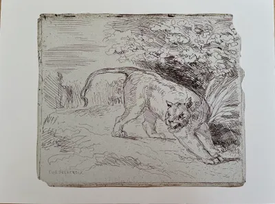 Obrázek produktu pro Eugène DELACROIX - Skica č. 8 - Plakát - 28,5 x 38 cm