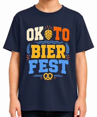 Obrázok produktu pre OKTO BIER FEST, , Bayern, tričko s tradičným motívom, kožené nohavice, detské tričko, tmavomodrá, veľkosť 104
