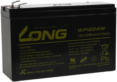 Produktbild von KungLong Bleiakku WP1224W 12V 6Ah