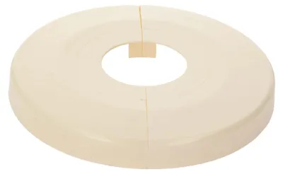Produktbild von tecuro Scharnierrosette Ø 27 mm x Ø 85 mm x 8 mm - Kunststoff ABS weiß