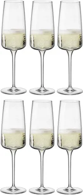 Obrázok produktu pre Poháre na šampanské Bormioli Rocco - Fľaše - Nexo - 240 ml - 6 kusov