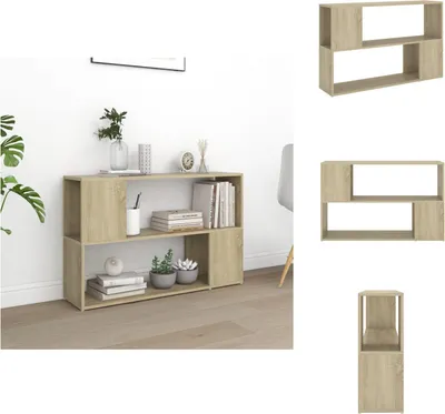 Obrázek produktu pro vidaXL Knihovna Sonoma dub 100x24x63 cm materiál na bázi dřeva - Knihovny a regály