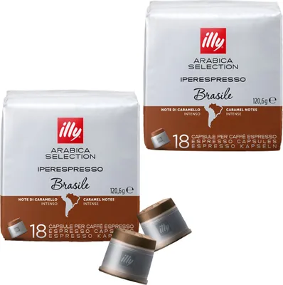 Obrázek produktu pro Illy Arabica Selection Brasile 36 Iperespresso Kapseln intensiv aromatisch