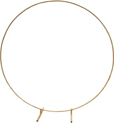 Produktbild von Ballonbogenrahmen, langlebiges Metalldesign, ideal für Veranstaltungen, 2.5m(98 in), gold