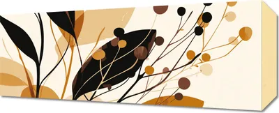 Produktbild von Bild 50x20cm Herbstsilhouetten