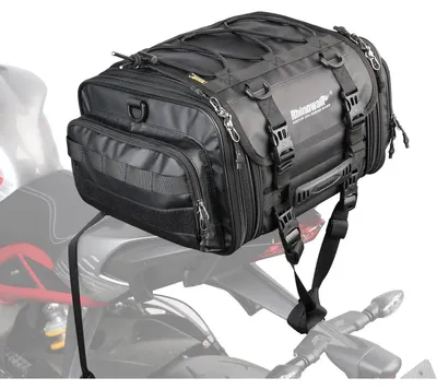 Produktbild von Motorrad Sitztasche 19-26L Wasserdicht Hecktasche Erweiterbar Schwarz