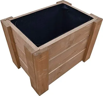 Productafbeelding van FKL DESIGN Home Deco D24 Plantenbak, hout, voor tuin (40x30x30cm, teakhout)
