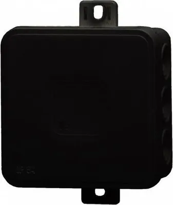 Image de Boîte hermétique V5, thermoplastique 75x75x41 IP54, noir - clic, 12 découpes F1.0268