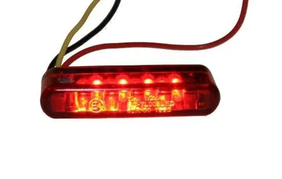 Productafbeelding van LED-miniachterlicht voor motorfiets, quad, scooter met remlichtfunctie en E-keurmerk