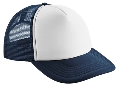 Produktbild von Beechfield - Trucker Cap für Kinder FK1906 (Einheitsgröße) (Dunkelblau/Weiß)