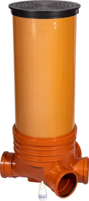 Produktbild von KG Schacht Revisionsschacht Abwasserschacht DN400 / DN160 - Komplett SET - Schachtboden + Rohr + Deckel + Gleitmittel